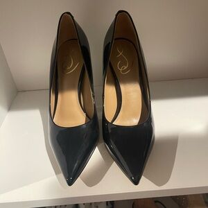 Sam Edelman Black Patent Leather Heels Pumps Size 7.5